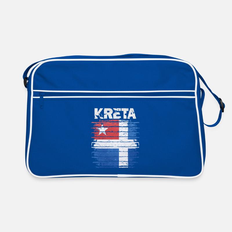 Drapeau de la Crète Impression d’art Sac Retro