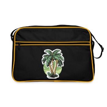 Palmier - Sac Retro - noir/or - Devant