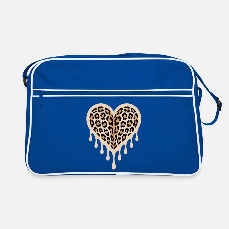 Cœur de léopard Sac Retro