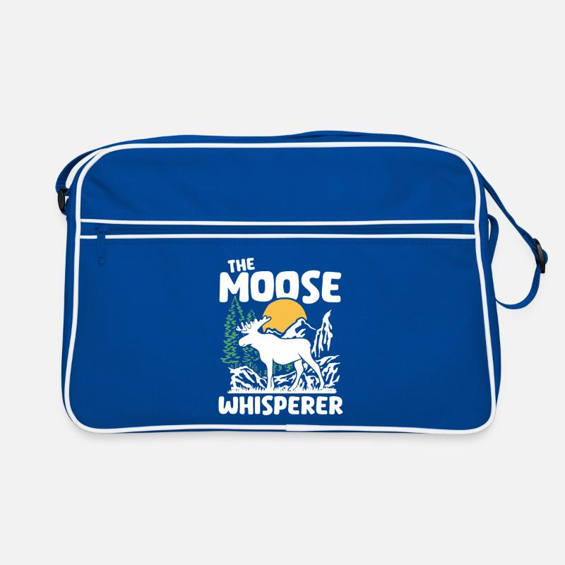 Conception de silhouette de la nature de l’orignal Sac Retro