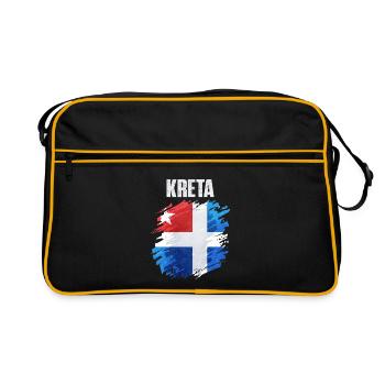 Art du drapeau scandinave coloré - Sac Retro - noir/or - Devant