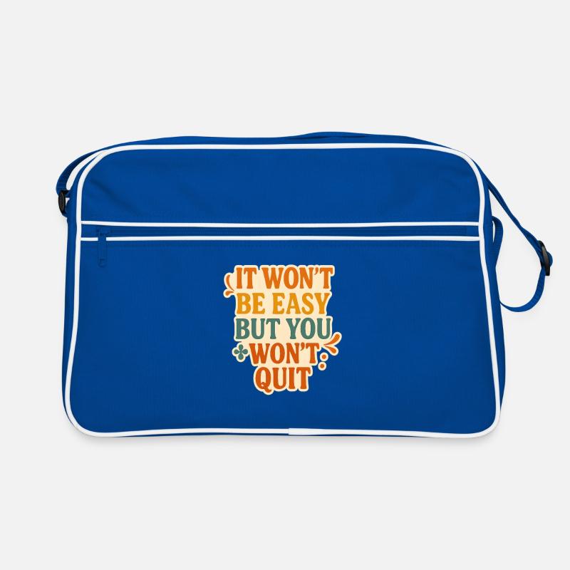 Conception typographique de motivation persistante Sac Retro
