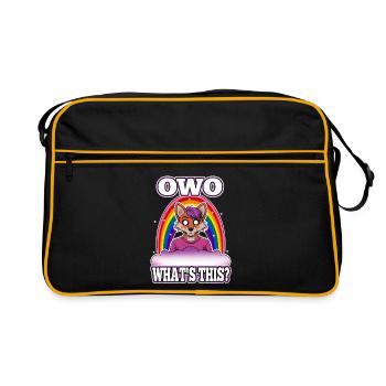 OwO Qu’est-ce que c’est ? - Sac Retro - noir/or - Devant