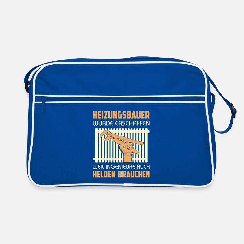 Heating Engineer Heating Construction Plumber Plumber Retro Bag