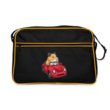 Hamster Car - Retro Bag - black/gold - Front