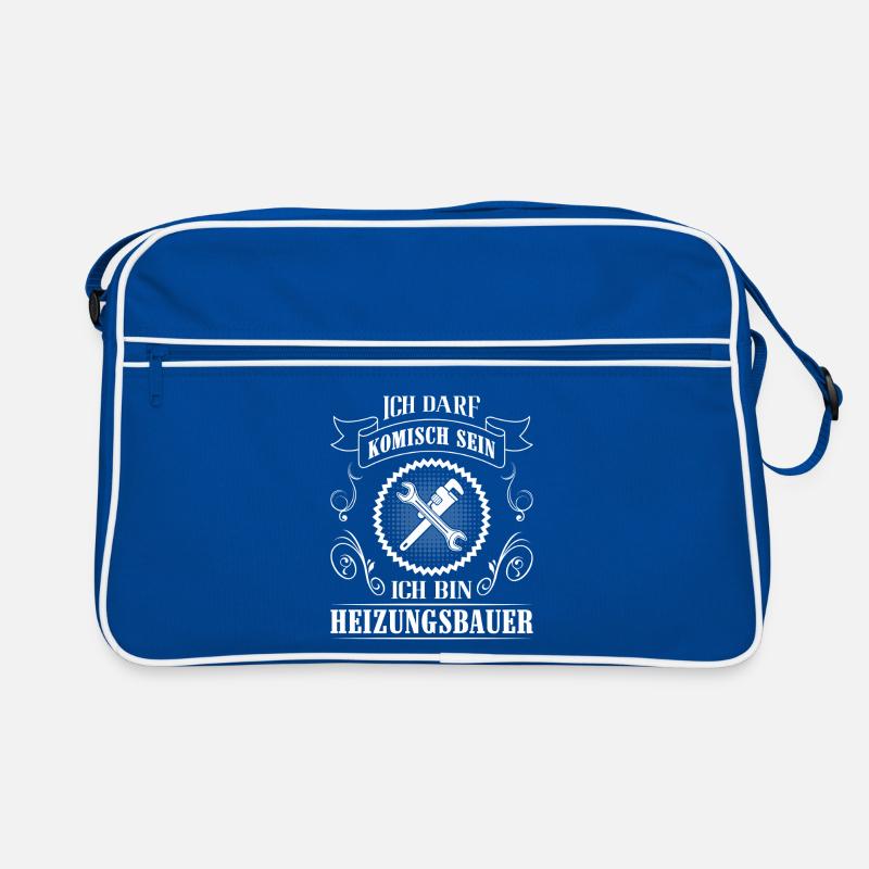 Heating Engineer Heating Construction Plumber Plumber Retro Bag