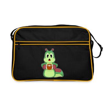 Football américain Caterpillar - Sac Retro - noir/or - Devant