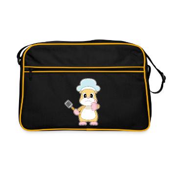 Cuisson à la spatule pour hamster - Sac Retro - noir/or - Devant