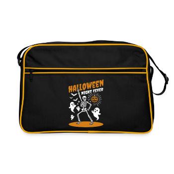 La fièvre de la nuit d'Halloween - Restez éveillé pour la fête - Sac Retro - noir/or - Devant