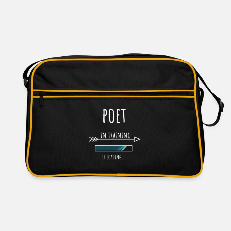 Poet Geschenk Beruf Ausbildung Dichter Retro Tasche