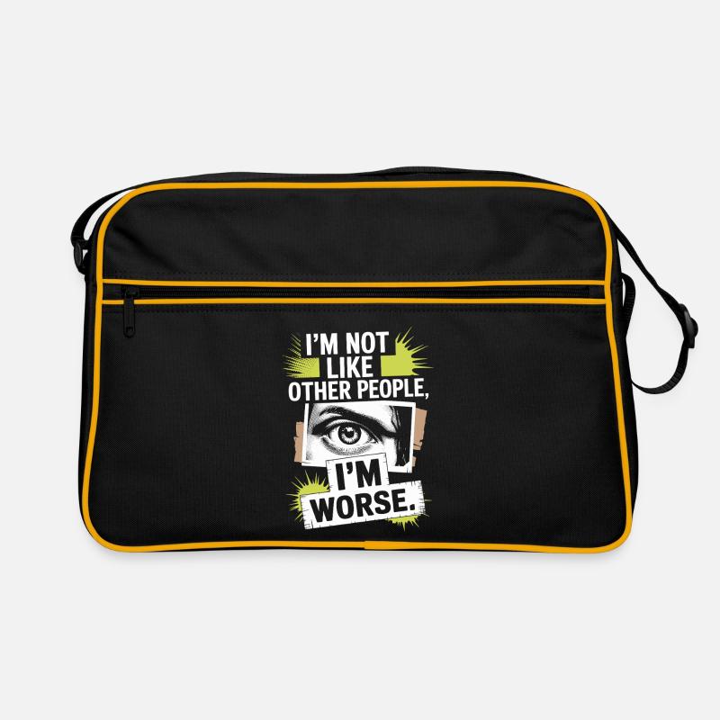 Je ne suis pas comme les autres, je suis pire Frech Gothic Sac Retro