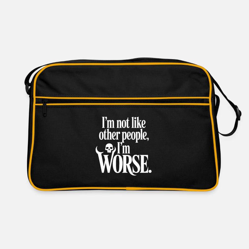 Je ne suis pas comme les autres, je suis pire Frech Gothic Sac Retro