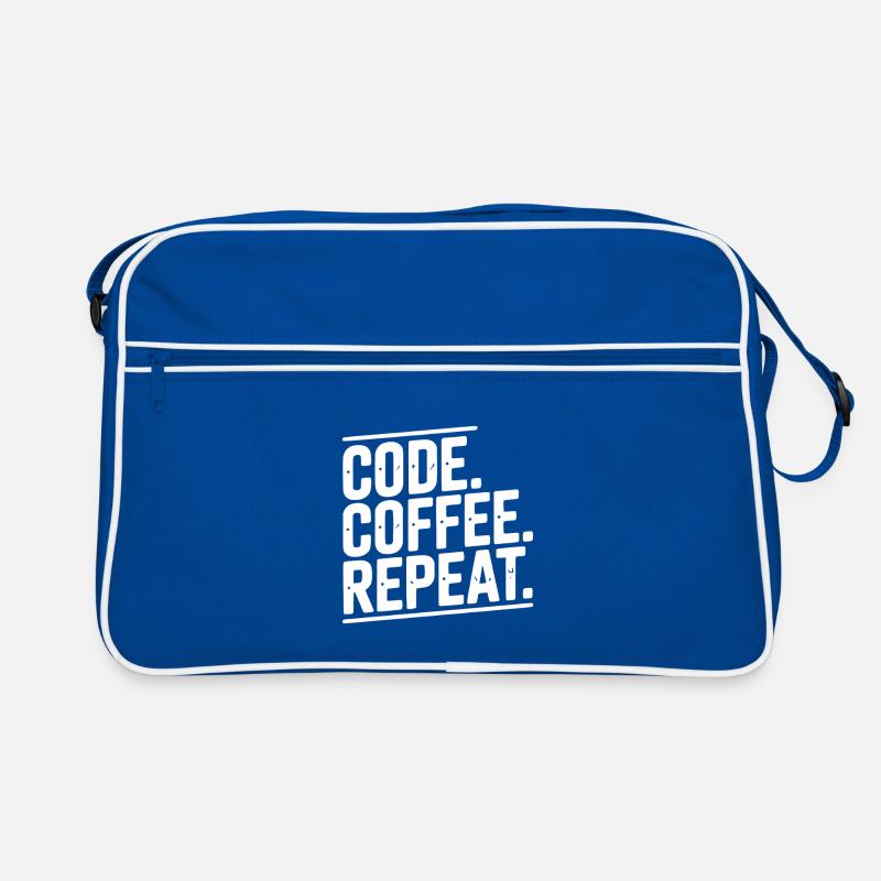 Code Kaffee-Wiederholung Retro Tasche
