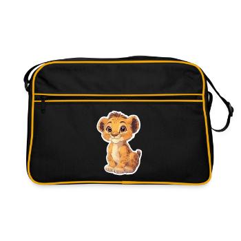 Lion - Sac Retro - noir/or - Devant
