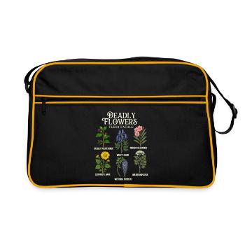 Collection Fleurs mortelles — Halloween empoisonné - Sac Retro - noir/or - Devant