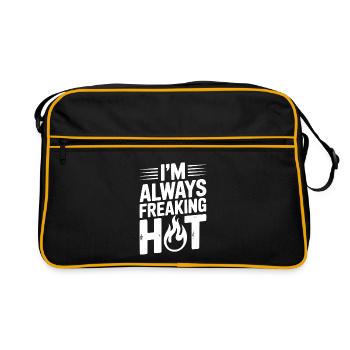 J’ai toujours chaud - Sac Retro - noir/or - Devant