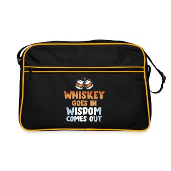 Whiskey Saying Whiskey Drinker Whiskey Lovers - Retro Bag - black/gold - Front