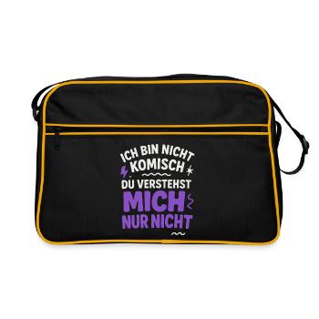 I'm not funny You just don't understand me - Retro Bag - black/gold - Front