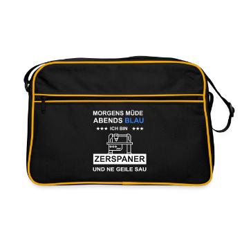Machinists Cutting Machine Operators CNC Lathe Metals - Retro Bag - black/gold - Front