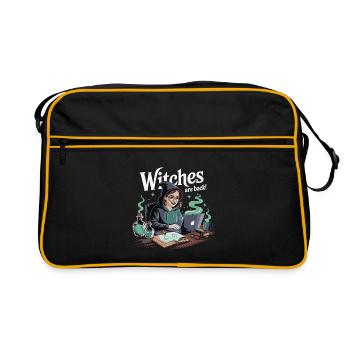 Les sorcières sont de retour Ordinateur portable - Sac Retro - noir/or - Devant