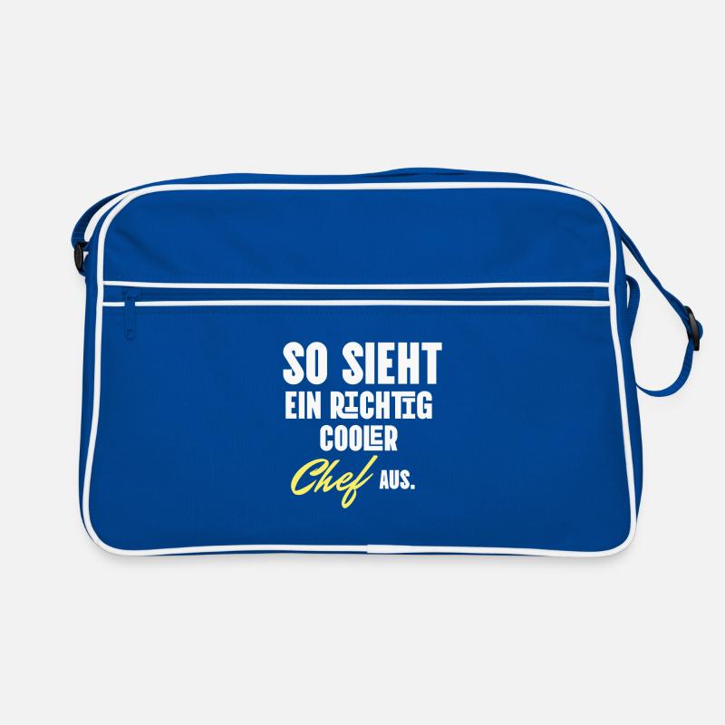 So sieht ein echt cooler Chef aus Retro Tasche