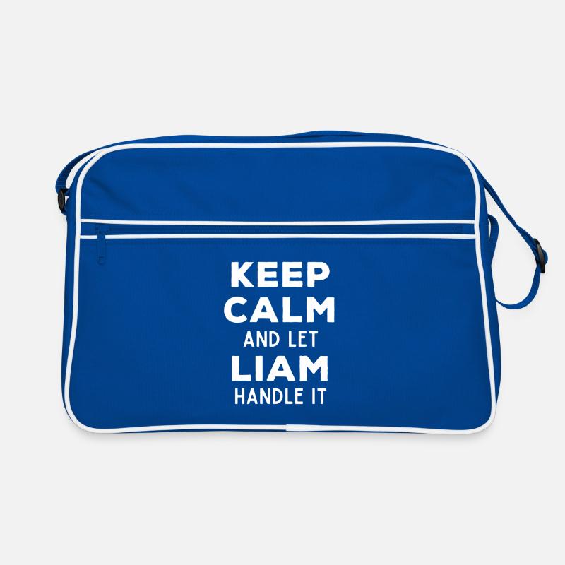 Keep Calm Lass Liam das regeln Lustiger Spruch Retro Tasche