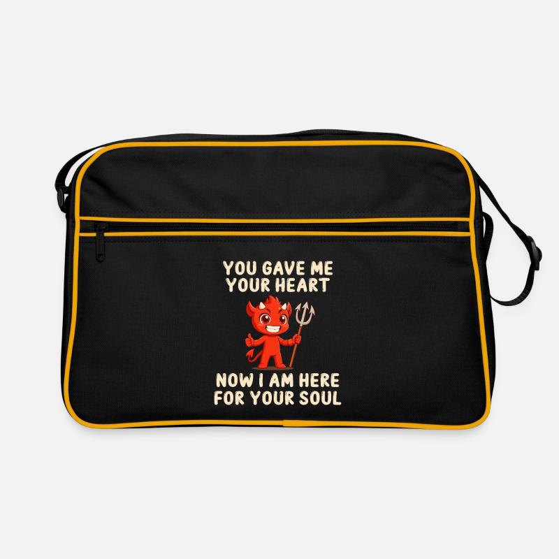 Devilish love message Retro Bag