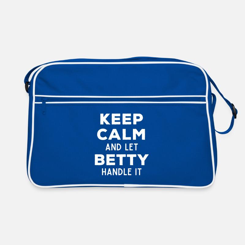 Keep Calm Let Betty Fix It Funny Saying Retro Bag