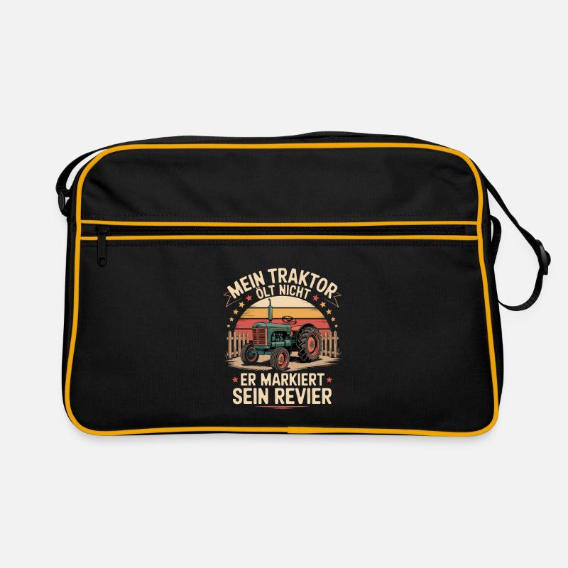 My tractor doesn't oil, it marks its territory Retro Bag