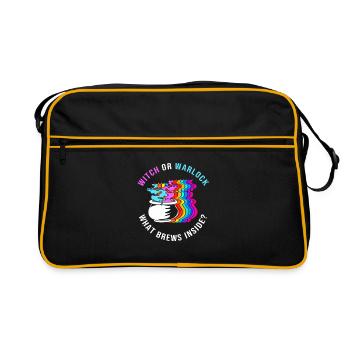 Gender Reveal Halloween - Retro Bag - black/gold - Front