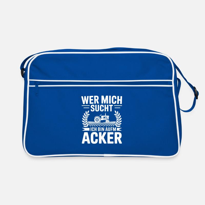 Wer Mich Sucht Ich Bin Aufm Acker Traktor Retro Tasche