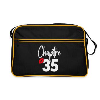Chapter 35 Birthday Gift Woman 35 Years Old - Retro Bag - black/gold - Front