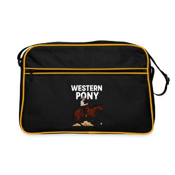 Western Pony Rider - Retro Bag - black/gold - Front