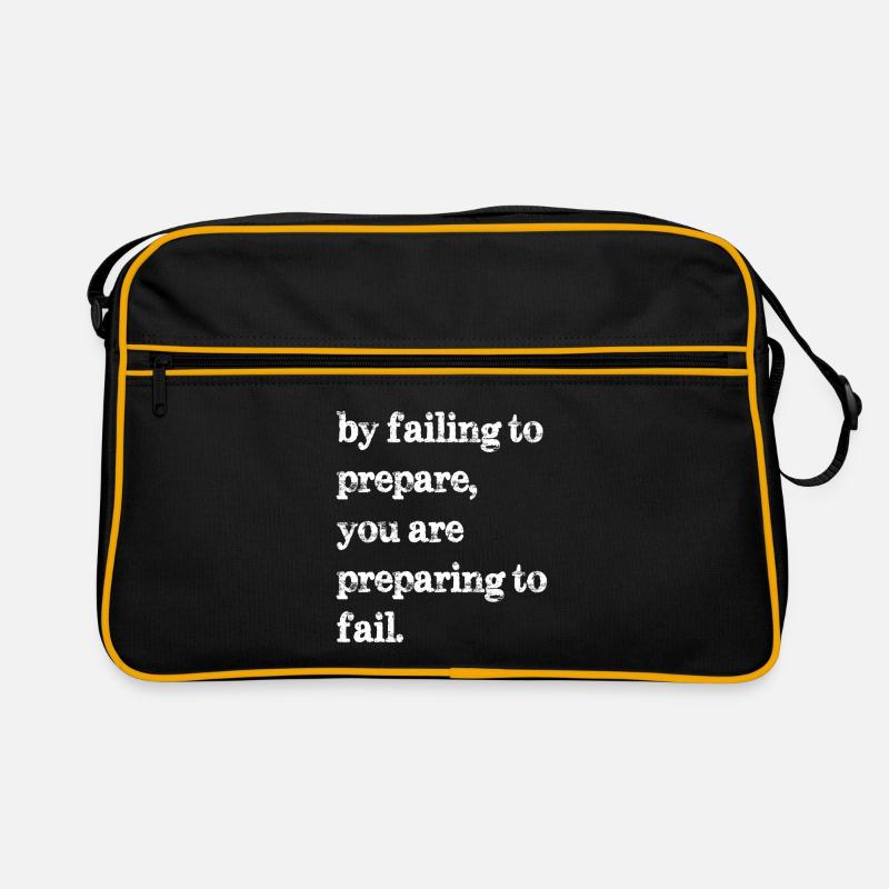 En ne vous préparant pas, vous vous préparez à l’échec Sac Retro