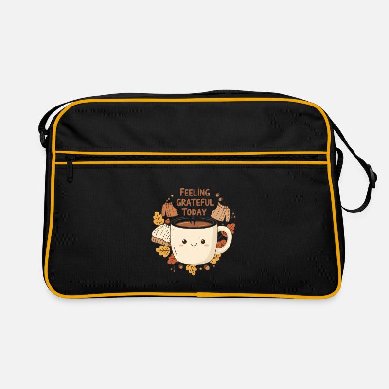 Dankbare Latte Tasse Retro Tasche