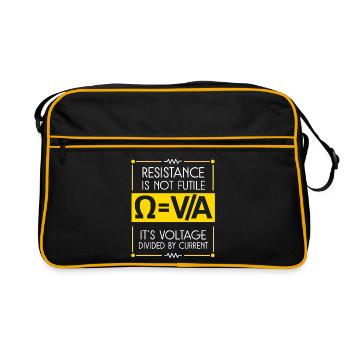 Physics Physicist Physics Student Physics Teacher - Retro Bag - black/gold - Front