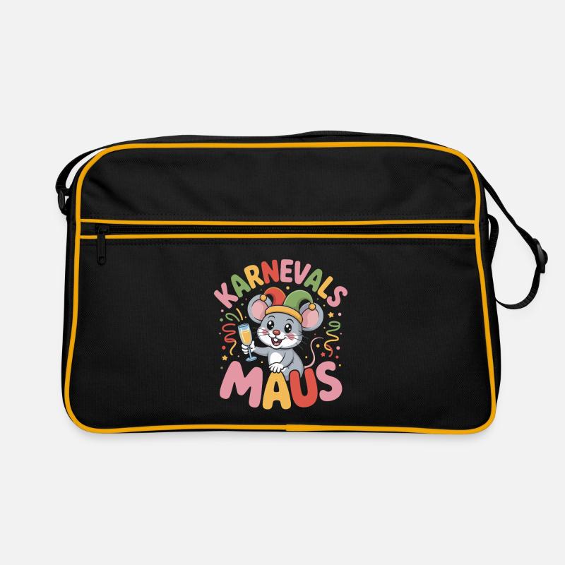 Karnevalsmaus Karneval Köln Kölner Karnevals Maus Retro Tasche