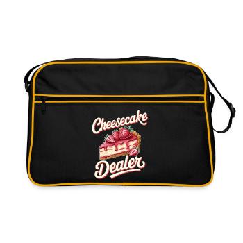Kuchen - Retro Tasche - Schwarz/Gold - Vorne