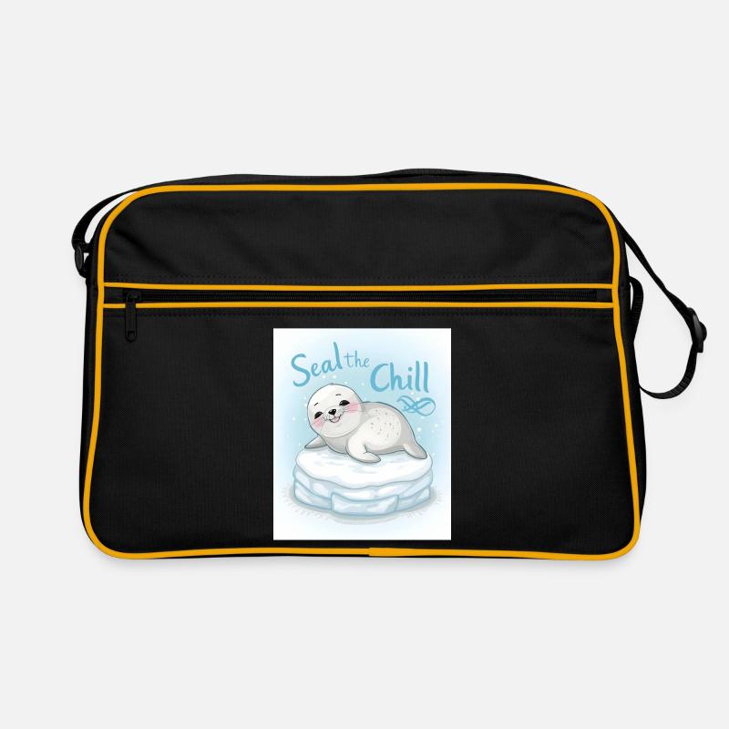 Versiegeln Sie die Kälte - Retro Tasche - Schwarz/Gold