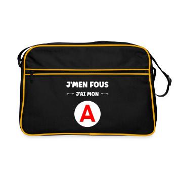 Humour permis de conduire - Sac Retro - noir/or - Devant