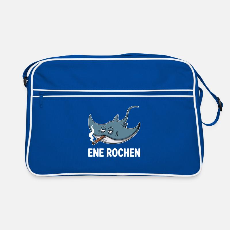 Ene Rochen Raucher Spruch Zigarette Kippe Rauchen Retro Tasche