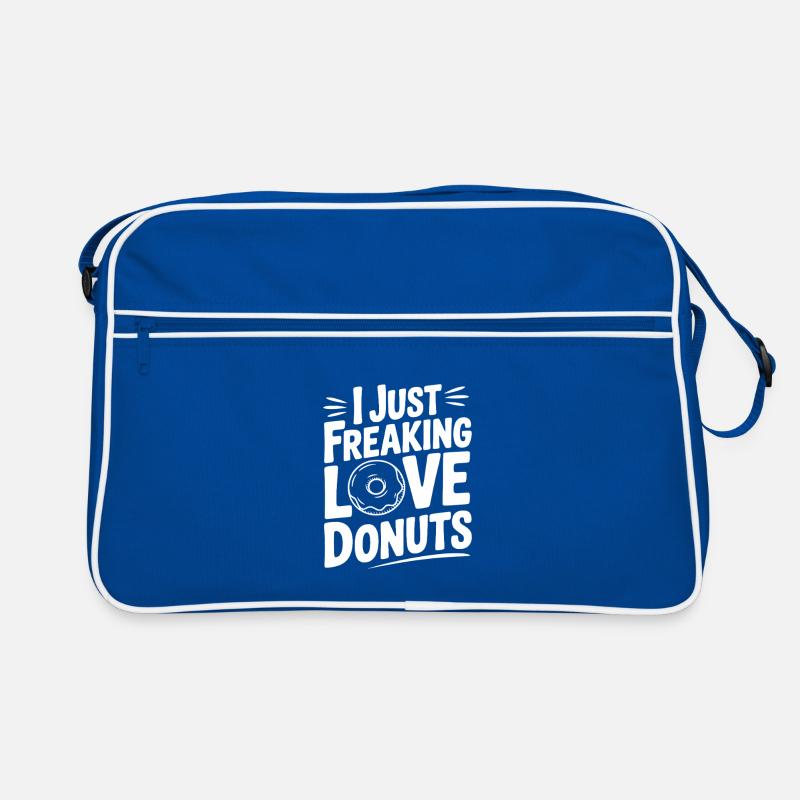 I Just Freaking Love Donuts Retro Bag
