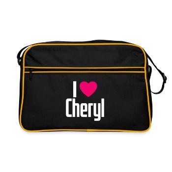 I Love Cheryl Pink Heart I Love Cheryl - Retro Bag - black/gold - Front