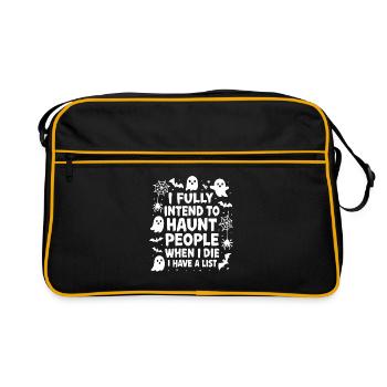 I will persecute people when I die. Sat - Retro Bag - black/gold - Front