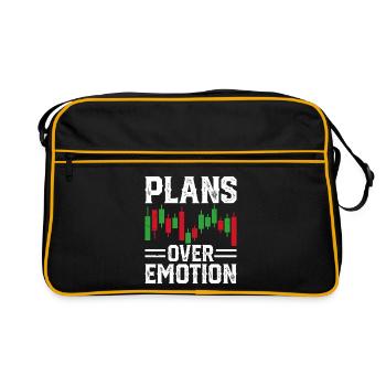 Stock Exchange Trading Crypto Stock Market Chart - Retro Bag - black/gold - Front