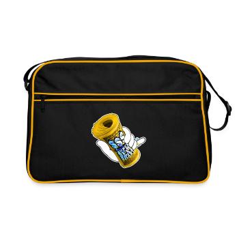 Argent - Sac Retro - noir/or - Devant