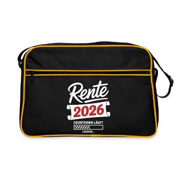 Le compte à rebours de la rente 2026 est lancé - Sac Retro - noir/or - Devant