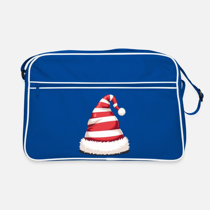 Candy Stripe Santa Hat Retro Bag