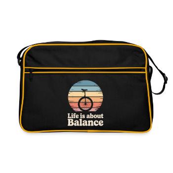 Monocycle - Sac Retro - noir/or - Devant