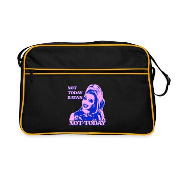 Not Today Satan Pop Art - Retro Bag - black/gold - Front